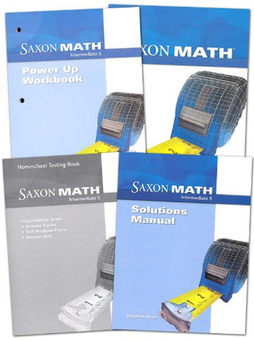 Saxon Homeschool Intermediate 5 Homeschool Package, 2013 - Hardcover