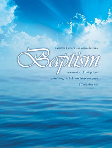 Baptism Folded Certificate: 2 Corinthians 5:17