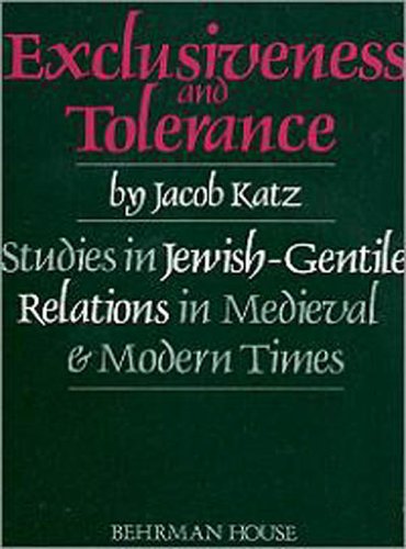 Exclusiveness and Tolerance  (Paperback)