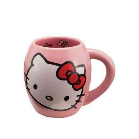 Hello Kitty 18 oz. Ceramic Mug, Pink 5.5" x 4" x 4.5"