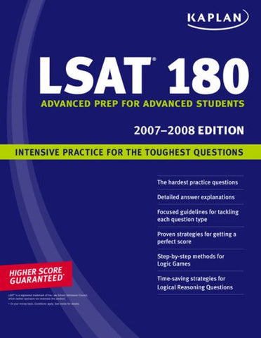 Kaplan LSAT 180 2007-2008