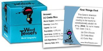 WordTeasers Classic Deck: World Geography, 6x6x3