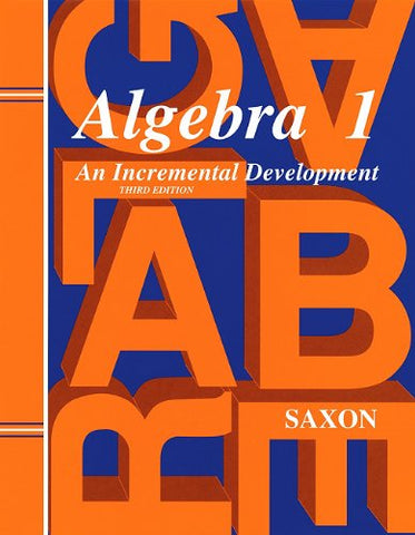 Saxon Algebra 1 Solutions Manual Third Edition, 1998 - Paperback