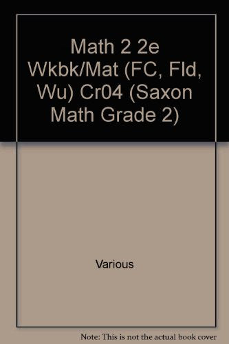 Saxon Math 2: Workbook(not in price list)