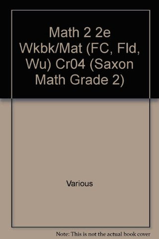 Saxon Math 2: Workbook(not in price list)