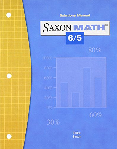 Saxon Math 6/5 Solutions Manual(not in price list)