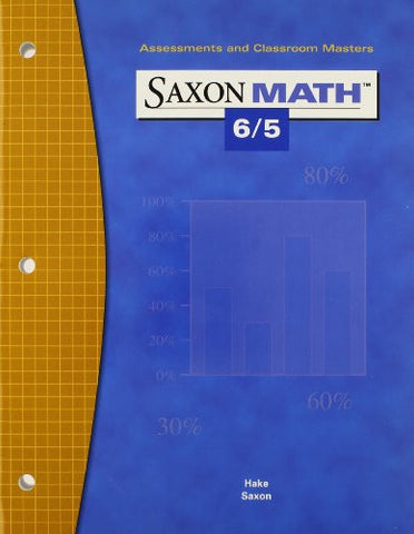 Saxon Math 6/5 Assessments & Classroom Masters(not in price list)