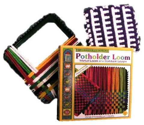 Potholder Loom (Traditional Size) with 1 Small Bag of 100% Cotton Loops