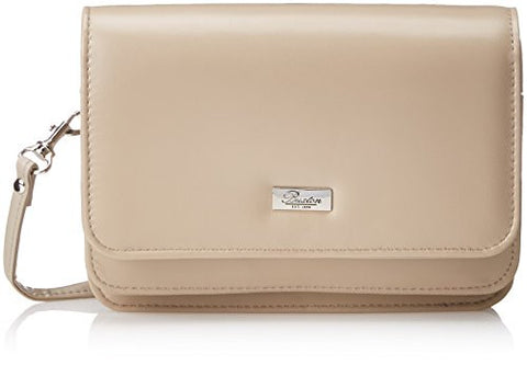 Buxton Double Flap Mini Cross Body Bag, Taupe, One Size