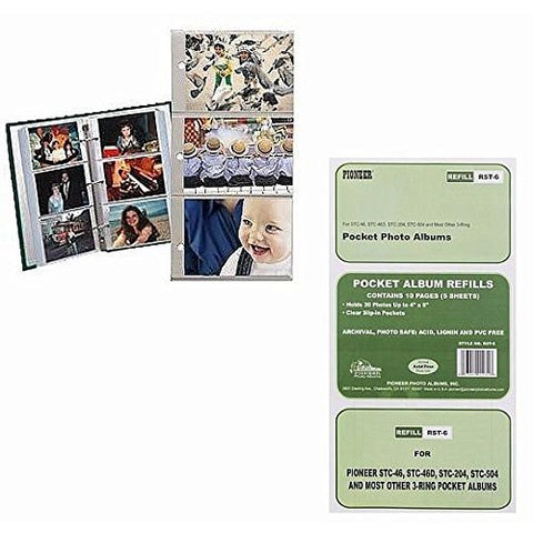 4" x 6" Photo Album Refill Pages (5 Sheets)