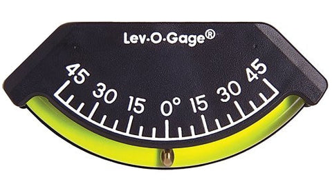 Lev-O-Gage (Heel-Angle Marine Clinometer), 3.5"W x 1.6"H, 0.7 oz