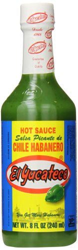 El Yucateco Salsa Picante de Chile Habanero Green, 8oz.