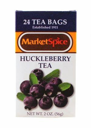 Caffeinated Black Teabags, Huckleberry, 24 teabags