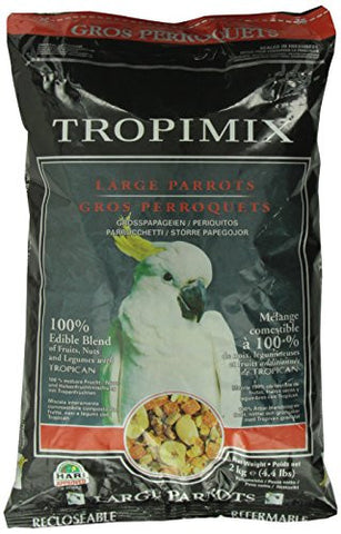 Tropimix Large Parrot Premium Formula, 4.4 lb, pillow bag