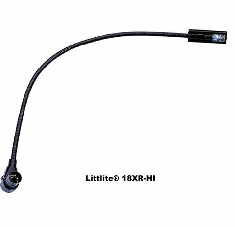 High Intensity 18 Gooseneck Light with 3-PIN Right Angle Xlr Connector