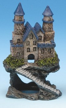 Age Of Magic Resin Ornament, Magical Castle - Mini / Blue Roof