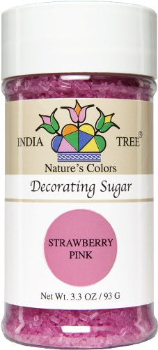Sugar, Decorating, Strawberry Pink, 3.3 oz
