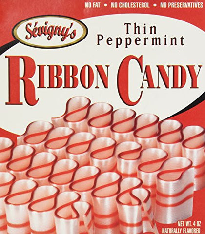 Thin Peppermint Ribbon Candy 4oz. Box