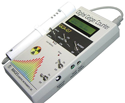 Digital Geiger Counter With External wand Assembled