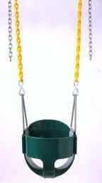 Full Bucket Toddler Swing, Green