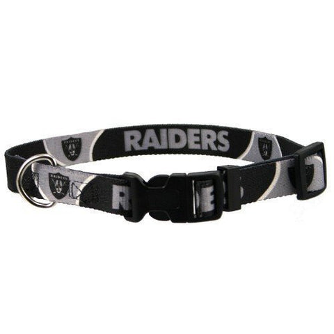 Oakland Raiders Dog Collars & Leads, Medium Collar
