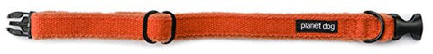 Cozy Hemp Adjustable Collar - Orange - Medium