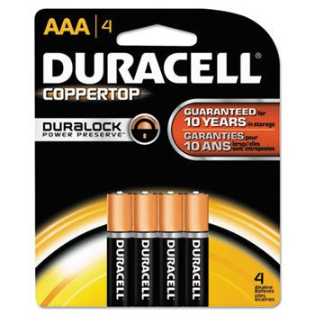 Duracell AAA LR03 CopperTop Alkaline Battery - 4 Pack