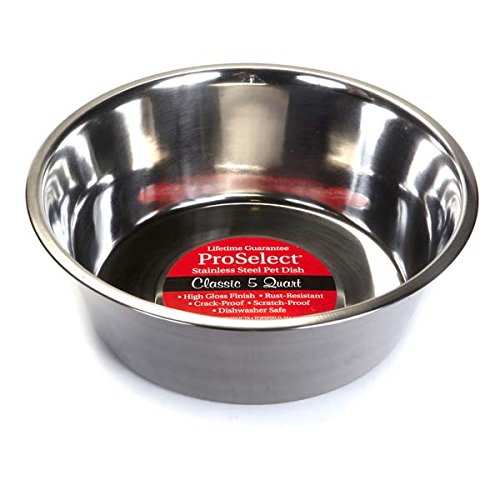 Proselect Heavy Stainless Steel Mirror Finish Dish - 160 oz