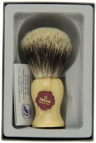 6212 Super Badger Shaving Brush, Resin Handle, Beige
