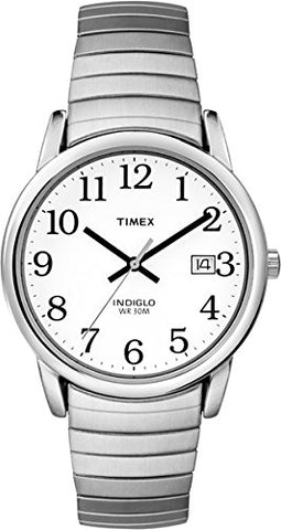 Men's Easy Reader Silver Tone Expansion Band Watch