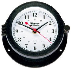 Bluewater Quartz Clock, Dial: 3.75", Overall Diameter: 5.5", Depth: 2.875", 10 oz