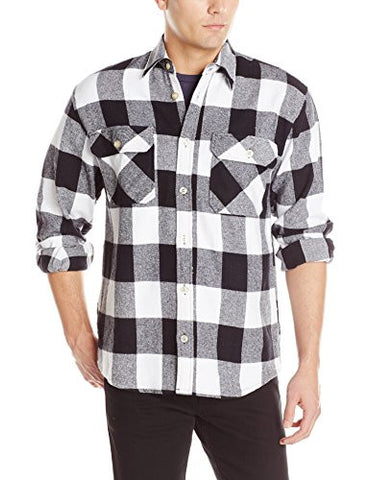 White Extra Heavyweight Flannel Shirt - Large