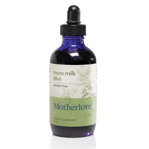 Motherlove More Milk Plus Alcohol Free Herbal Breastfeeding Supplement to Increase Breast Milk Supply, 4oz Liquid