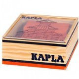 Kapla 40 pc Orange Color Square in Wooden Box