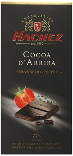 Strawberry Pepper 77% Cocoa D'Arriba Bar 3.5 oz