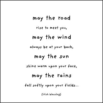 Magnet 3.5" Square - "may the road rise to meet you…"