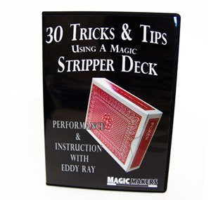 Blue Bicycle Stripper Deck, Factory Sealed with 30 Tricks & Tips Using A Magic Stripper Deck DVD