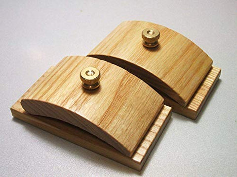 1 Pair Ash Wood Quilt Hang-Ups Clamps Clips - Large