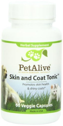 PetAlive Skin and Coat Tonic for Healthy Skin (60 Caps)