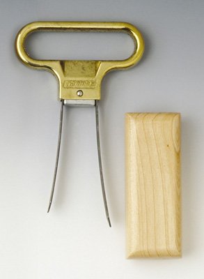 Ahh Super Two-Prong Cork Extractor Birch wood sheath