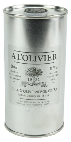 A L'Olivier Extra Virgin Olive Oil Refill Tin 500 ml