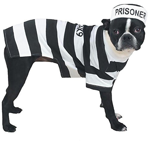 Casual Canine Prison Pooch Costumes - Small