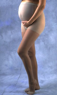 Gabrialla Graduated Firm Compression Maternity Pantyhose (23-30 mmHg), Black, Petite