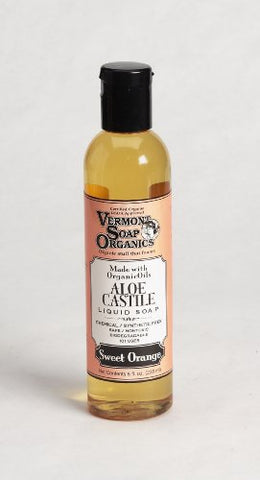 Aloe Castile Liquid Soap Sweet Orange 8oz
