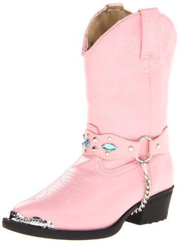 Little Concho Children's Pink with Concho Harness
 J Toe, 3M US Little Kid