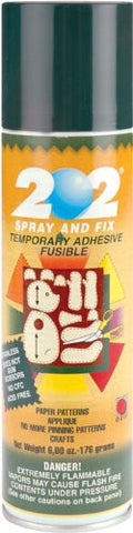 202 Spray & Fix Temporary Fusible Adhesive - 6oz