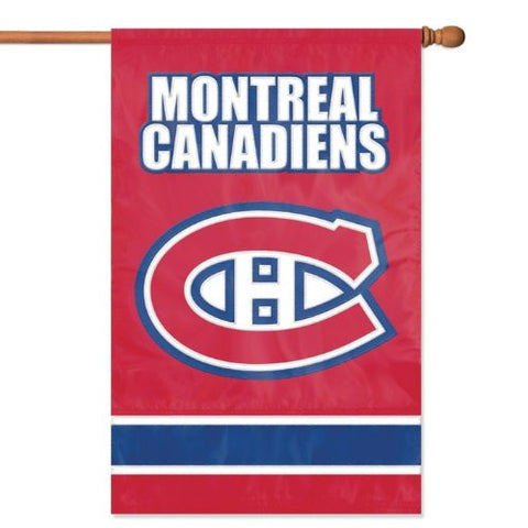 Montreal Canadiens Applique Banner Flag (44" x 28")
