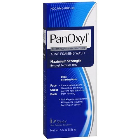 5.5 oz PanOxyl Acne Foaming Wash 10%