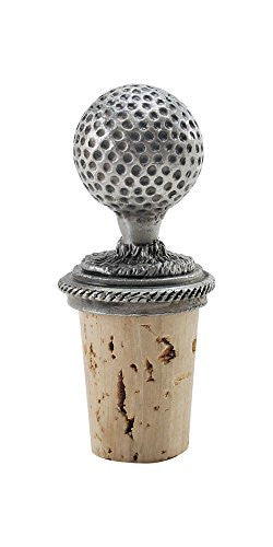 Epic Products Golf Ball Bottle Stopper, Pewter