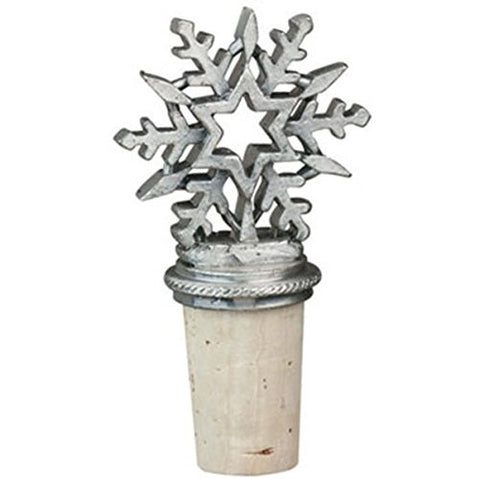 Epic 20-366 3" Wine Bottle Stopper with Snowflake Cutout Design Top